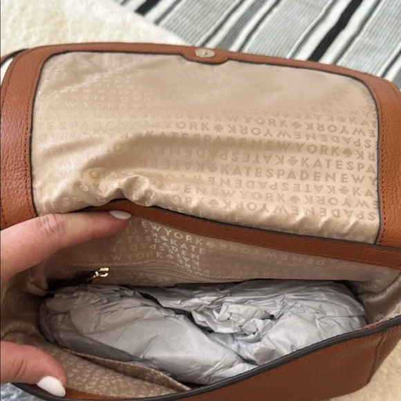 Kate Spade Brown Leather Crossbody Bag - Picture 3 of 3